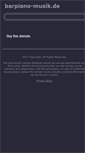 Mobile Screenshot of barpiano-musik.de